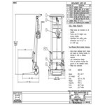 Wesco Industrial Products 750 lb. 2-Wheel Steel Winch Pedalift with 3 Wesco Industrial Products 750 lb. 2-Wheel Steel Winch Pedalift with 3