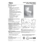 American Standard Cadet PRO 215BA104.021 Bone Vitreous China Floor-Mount Chair Height Round Toilet with High-Efficiency Tank - 1.28 GPF