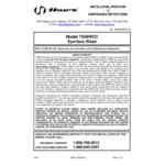 Haws Axion MSR 7656WCC Pull Down Recessed Eye Wash Station with Containment Tray Haws Axion MSR 7656WCC Pull Down Recessed Eye Wash Station with Containment Tray