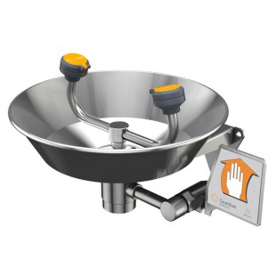 Guardian Equipment G1891 Wall Mounted All Stainless Steel Eyewash Station with Bowl