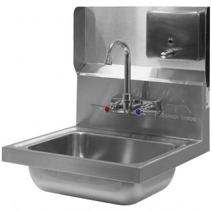 Advance Tabco 7-PS-34B Mounted Backsplash with Soap Dispenser Advance Tabco 7-PS-34B Mounted Backsplash with Soap Dispenser