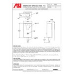 American Specialties, Inc. 10-0346 40 oz. Surface-Mounted Liquid Soap Dispenser with Vertical Valve
