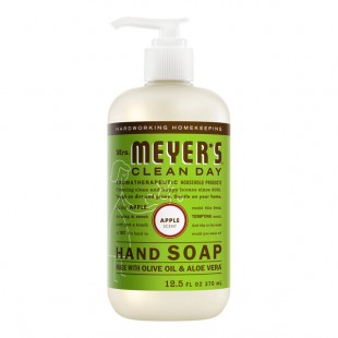 Mrs. Meyer's Clean Day 391517 12.5 oz. Apple Scented Hand Soap with Pump - 6/Case