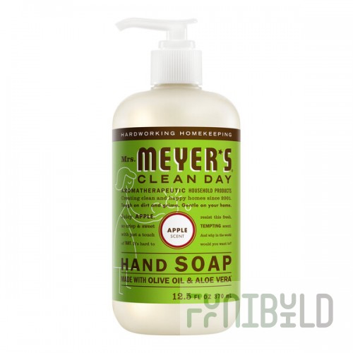 Mrs. Meyer's Clean Day 391517 12.5 oz. Apple Scented Hand Soap with Pump - 6/Case