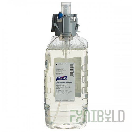 PURELL® 8565-04 CX Series 1500 mL Professional Fragrance-Free Foaming Hand Soap - 4/Case