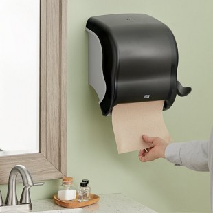 Tork 83TR Black Lever Activated Roll Hand Towel Dispenser H21 Tork 83TR Black Lever Activated Roll Hand Towel Dispenser H21