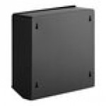 Lavex Stainless Steel Matte Black C-Fold / Multifold Surface-Mounted Mini Paper Towel Dispenser