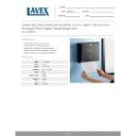 Lavex Stainless Steel Matte Black C-Fold / Multifold Surface-Mounted Mini Paper Towel Dispenser