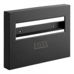 Lavex Stainless Steel Matte Black C-Fold / Multifold Surface-Mounted Mini Paper Towel Dispenser