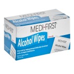 Medi-First 22133 Alcohol Wipes / Prep Pads - 100/Box