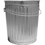 Witt Industries WCD20C 20 Gallon Galvanized Steel Light-Duty Outdoor Commercial Trash Can