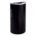 Ex-Cell Kaiser RC-KDHR-P BT-HMG Black Tie Kaleidoscope Hammered Gray Half Round 8 Gallon Paper Receptacle Ex-Cell Kaiser RC-KDHR-P BT-HMG Black Tie Kaleidoscope Hammered Gray Half Round 8 Gallon Paper Receptacle
