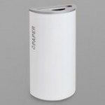 Ex-Cell Kaiser RC-KDHR-P BT-HMG Black Tie Kaleidoscope Hammered Gray Half Round 8 Gallon Paper Receptacle Ex-Cell Kaiser RC-KDHR-P BT-HMG Black Tie Kaleidoscope Hammered Gray Half Round 8 Gallon Paper Receptacle