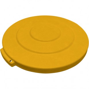 Carlisle 84101104 Bronco 10 Gallon Yellow Flat Round Trash Can Lid Carlisle 84101104 Bronco 10 Gallon Yellow Flat Round Trash Can Lid