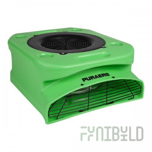 PURAERO PA-250-LP-GN Green 2-Speed Low Profile Air Mover - 1,100 CFM, 115V