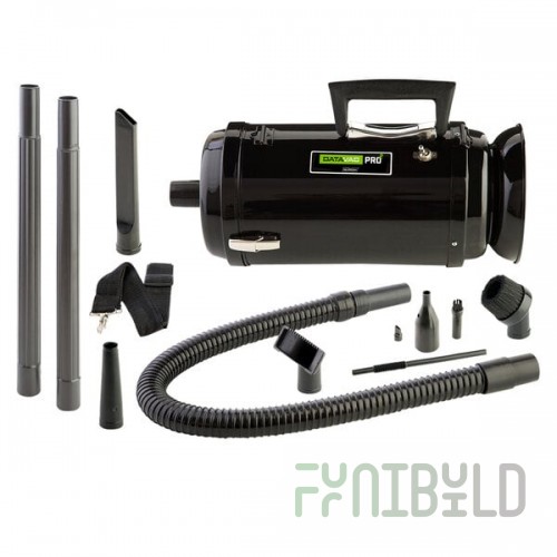 MetroVac MDV-2BA Datavac Pro Series Handheld Canister Vacuum Cleaner with Attachment Kit - 1.17 hp