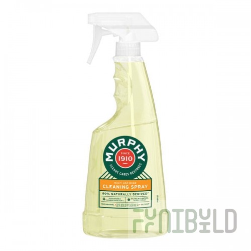 Murphy Oil Soap Clean & Shine CPC01031 22 oz. Orange Scent Multi-Purpose Wood Cleaning Spray - 9/Case