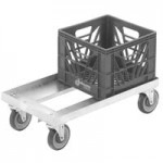 12 Qt. Blue Rectangular Milk Crate - 19