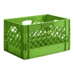 12 Qt. Blue Rectangular Milk Crate - 19