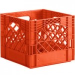 12 Qt. Blue Rectangular Milk Crate - 19
