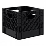 12 Qt. Blue Rectangular Milk Crate - 19