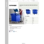CaterGator 125 lb. Capacity Blue Mobile Ice Bin with Flip Lid