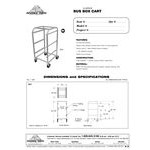 Advance Tabco BC3 Bus Box Cart - 19