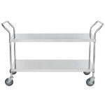 Regency Stainless Steel Two Shelf Utility Cart - 18