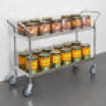 Regency Stainless Steel Two Shelf Utility Cart - 18
