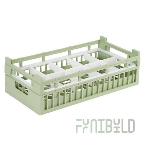 Vollrath 52820 Signature Half-Size Light Green 10-Compartment 5 11/16