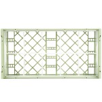 Vollrath 52820 Signature Half-Size Light Green 10-Compartment 5 11/16