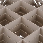 Vollrath TR8DDD Traex® Full-Size Beige 16-Compartment 7 7/8