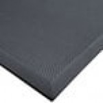 Cactus Mat 2200-35 VIP Black Cloud 3' x 5' Black Grease-Proof Rubber Floor Mat - 3/4