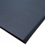 Cactus Mat 2200-35 VIP Black Cloud 3' x 5' Black Grease-Proof Rubber Floor Mat - 3/4