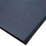 Cactus Mat 2200-35 VIP Black Cloud 3' x 5' Black Grease-Proof Rubber Floor Mat - 3/4