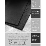 Cactus Mat 2200-35 VIP Black Cloud 3' x 5' Black Grease-Proof Rubber Floor Mat - 3/4