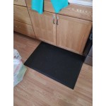 Cactus Mat 2200-35 VIP Black Cloud 3' x 5' Black Grease-Proof Rubber Floor Mat - 3/4