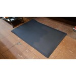 Cactus Mat 2200-35 VIP Black Cloud 3' x 5' Black Grease-Proof Rubber Floor Mat - 3/4