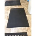 Cactus Mat 2200-35 VIP Black Cloud 3' x 5' Black Grease-Proof Rubber Floor Mat - 3/4