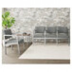 Lesro Lenox Steel Open House Asteroid Fabric Guest Chair