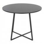 LumiSource Fuji Black Faux Leather High-Back Side Chair with Black Brushed Stainless Steel Frame - 2/Case LumiSource Fuji Black Faux Leather High-Back Side Chair with Black Brushed Stainless Steel Frame - 2/Case