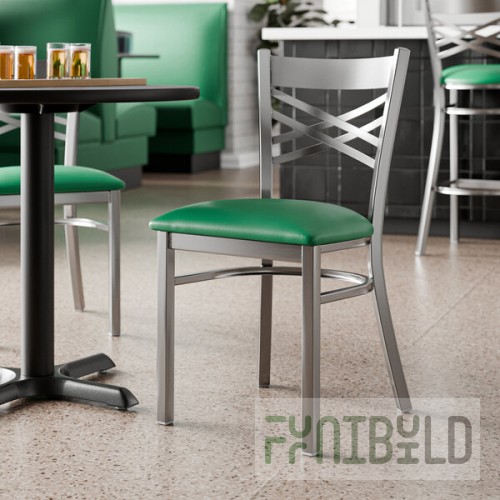 Lancaster Table & Seating Clear Coat Finish Cross Back Chair with 2 1/2