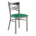 Lancaster Table & Seating Clear Coat Finish Cross Back Chair with 2 1/2