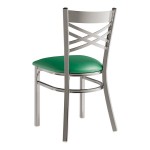 Lancaster Table & Seating Clear Coat Finish Cross Back Chair with 2 1/2