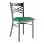 Lancaster Table & Seating Clear Coat Finish Cross Back Chair with 2 1/2