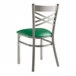 Lancaster Table & Seating Clear Coat Finish Cross Back Chair with 2 1/2