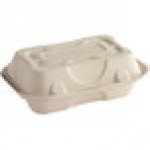 World Centric Compostable PLA Lined Fiber Clamshell Hoagie Box 9