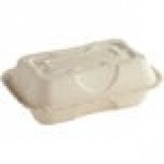 World Centric Compostable PLA Lined Fiber Clamshell Hoagie Box 9