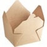 Choice Kraft Microwavable Folded Paper #1 Take-Out Container 4 3/8 Choice Kraft Microwavable Folded Paper #1 Take-Out Container 4 3/8