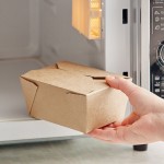 Choice Kraft Microwavable Folded Paper #1 Take-Out Container 4 3/8 Choice Kraft Microwavable Folded Paper #1 Take-Out Container 4 3/8